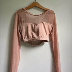 Body Wrappers Blush Long Sleeve Bodysuit